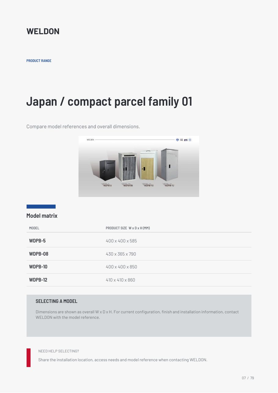 WDPB-08 catalogue reference page