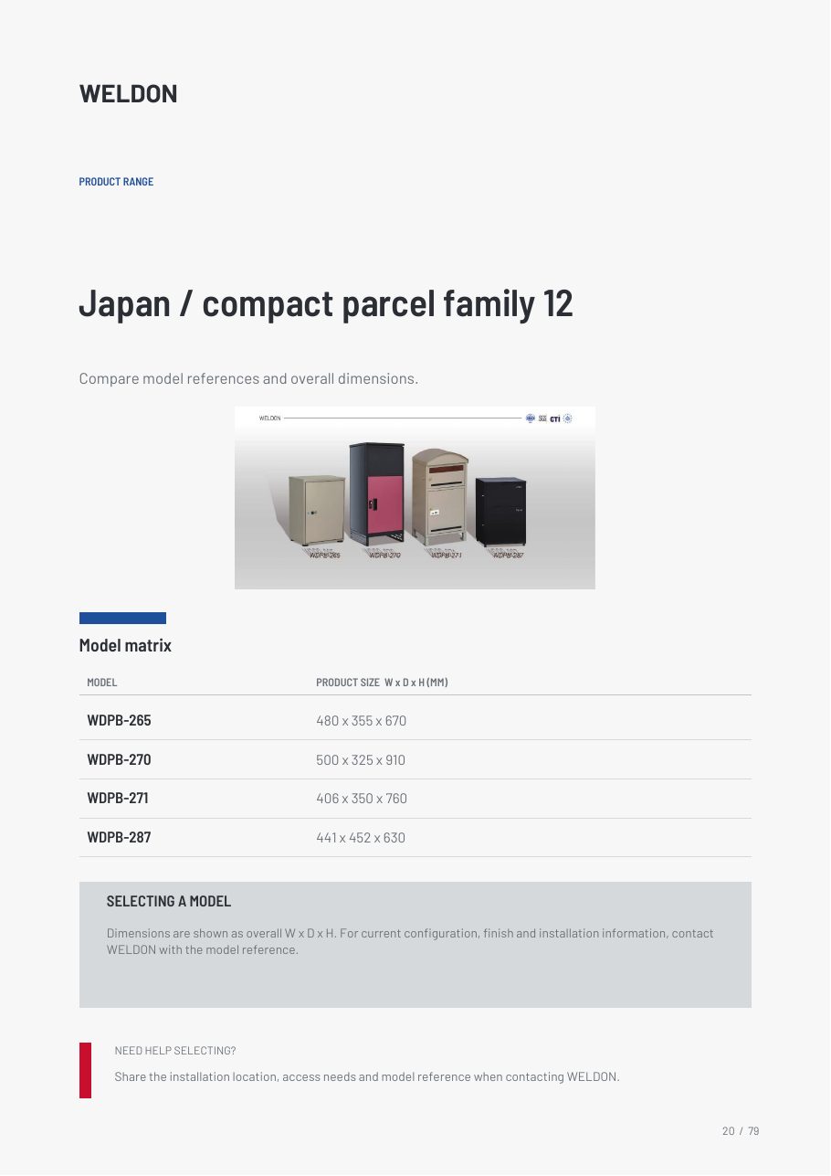 WDPB-265 catalogue reference page