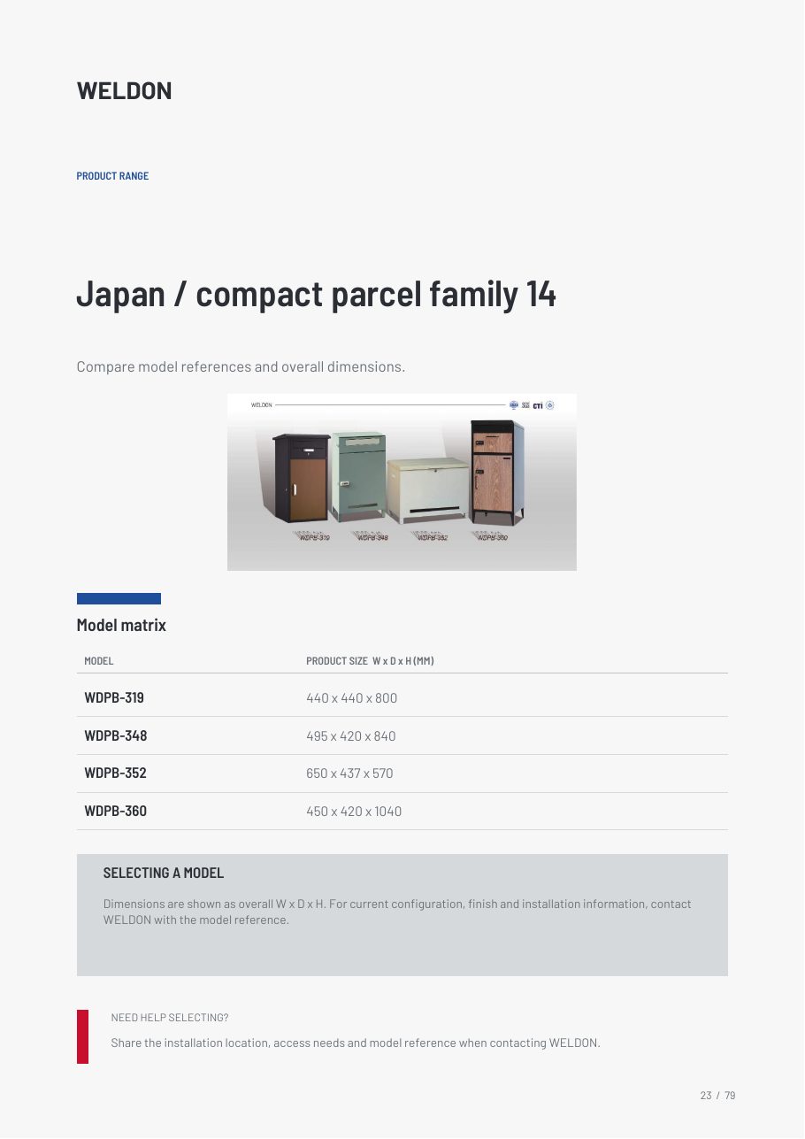 WDPB-319 catalogue reference page