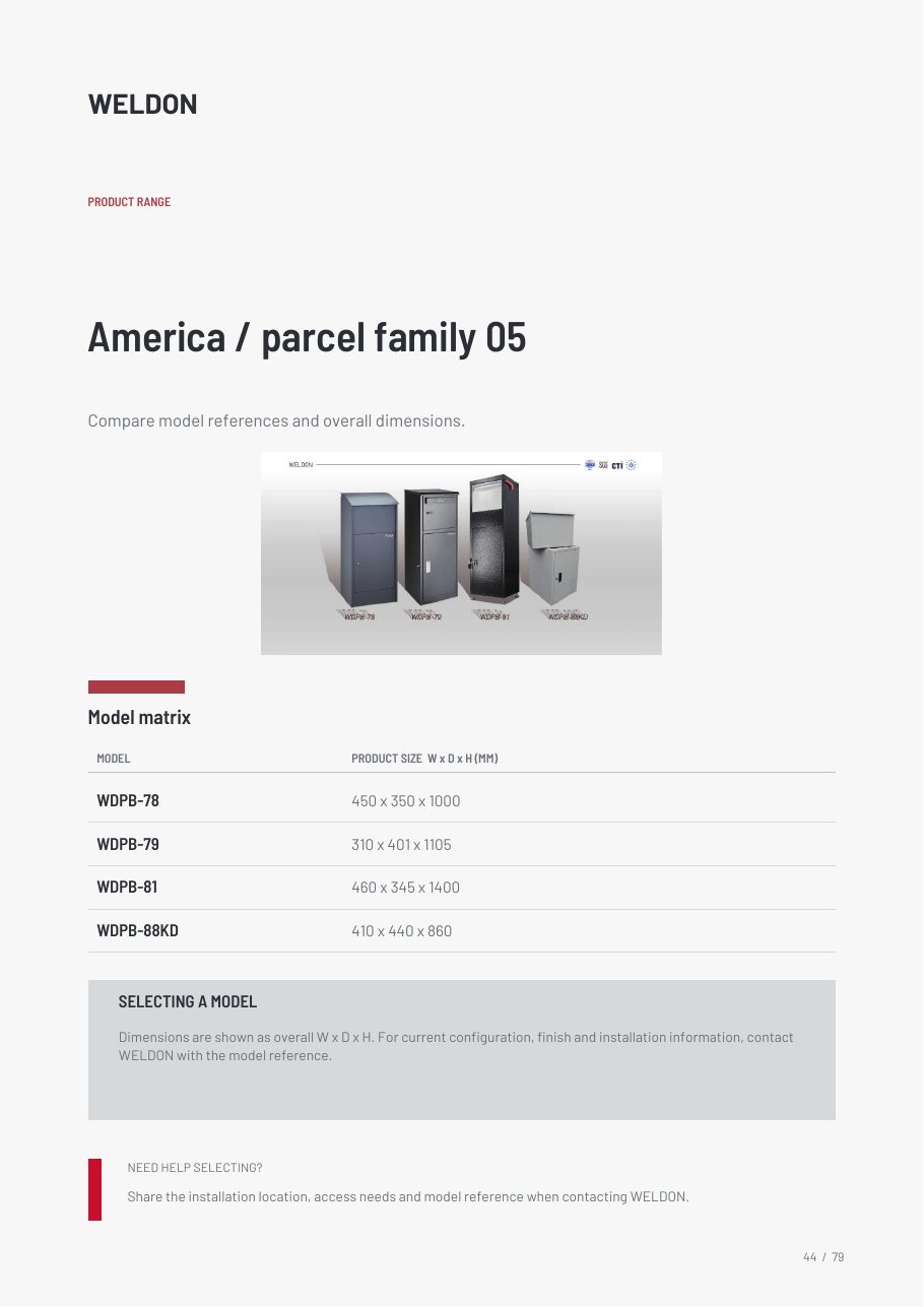 WDPB-78 catalogue reference page