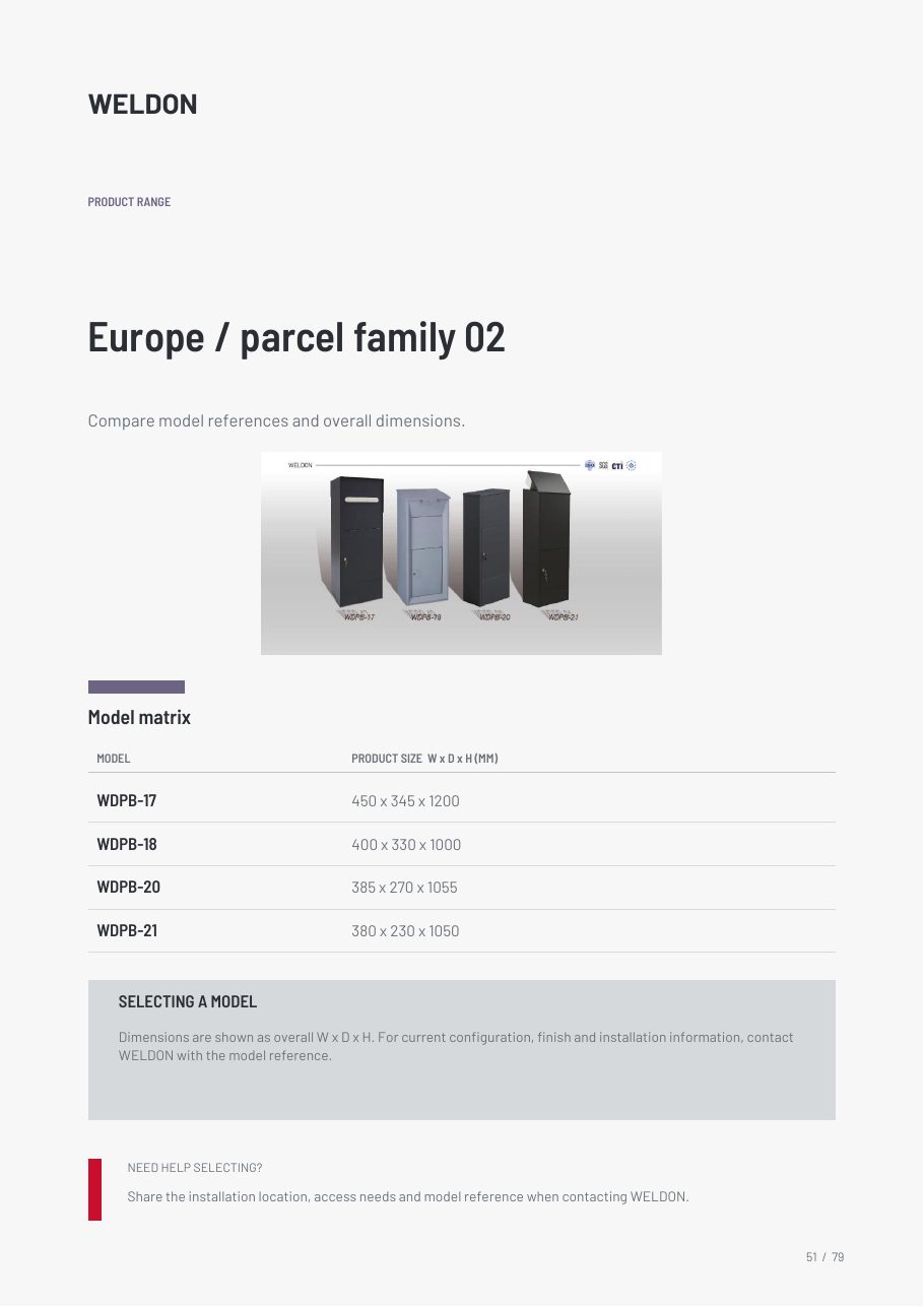 WDPB-17 catalogue reference page