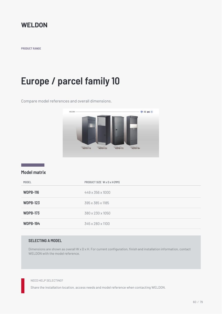 WDPB-116 catalogue reference page