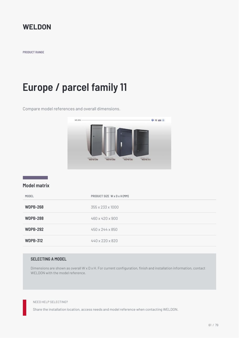 WDPB-268 catalogue reference page