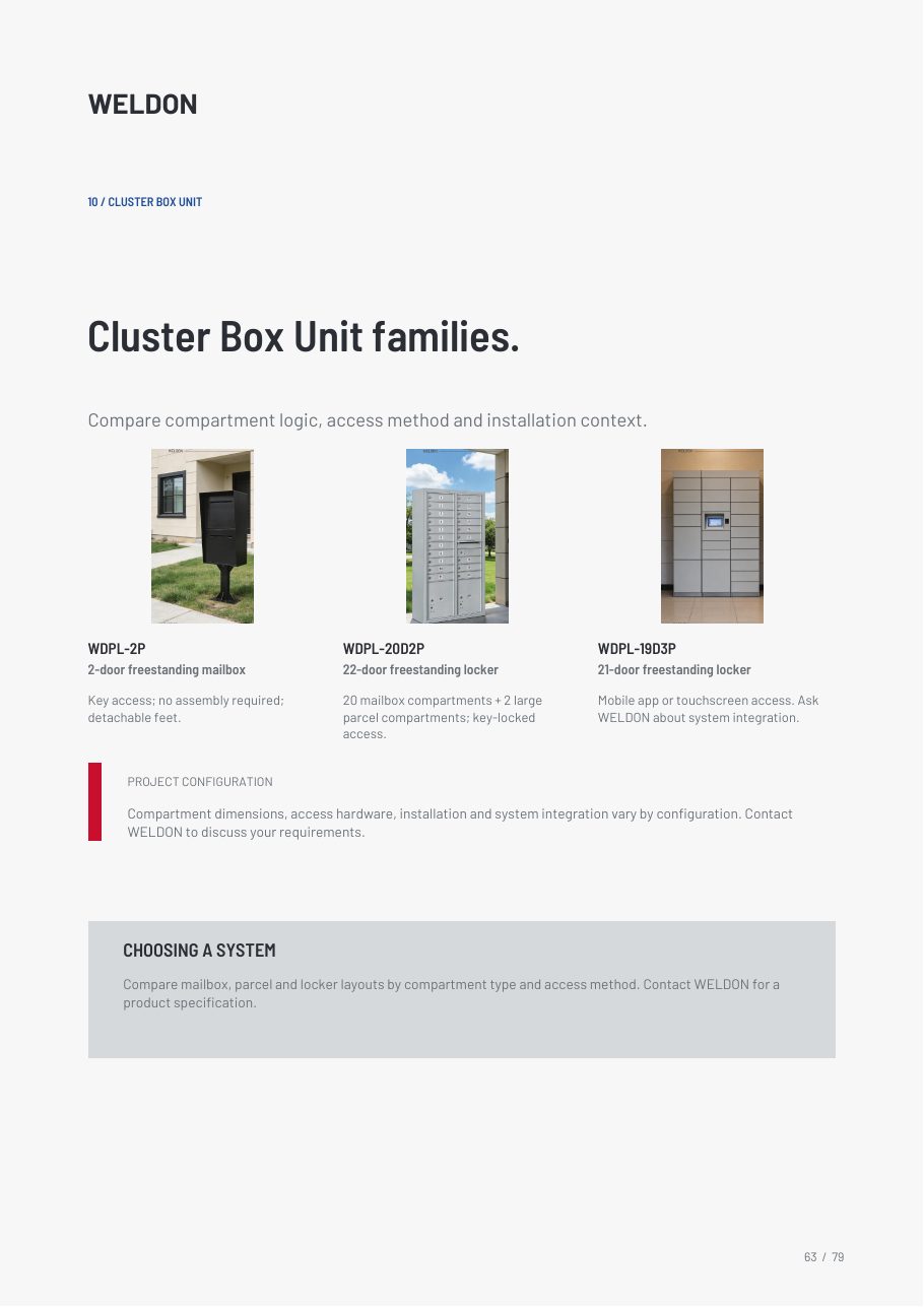 WDPL-20D2P — 22-Door Freestanding Locker | 22-door freestanding locker catalogue reference page